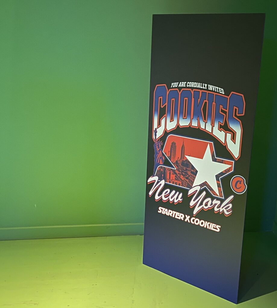 Graphic board for Starter and Cookies designed and made by Globol Spin Inc.